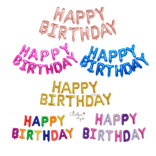 Happy birthday folienballons - happy,
